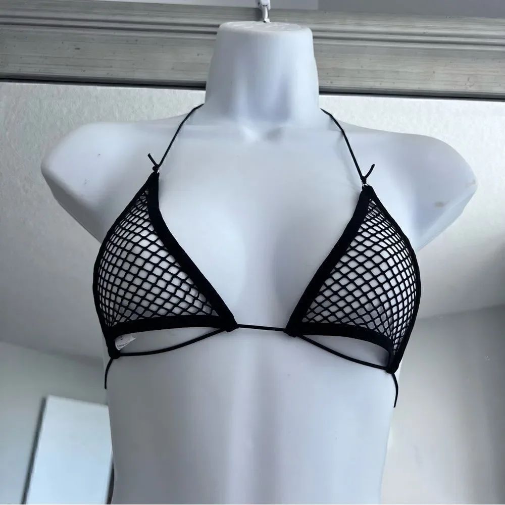 Fishnet Insert Lingerie Set Size S - Picture 3 of 6
